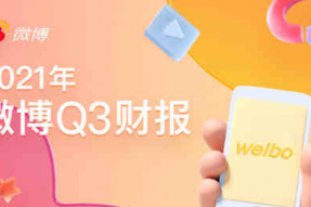 微博第三季度营收6.074亿美元，同比增长30%